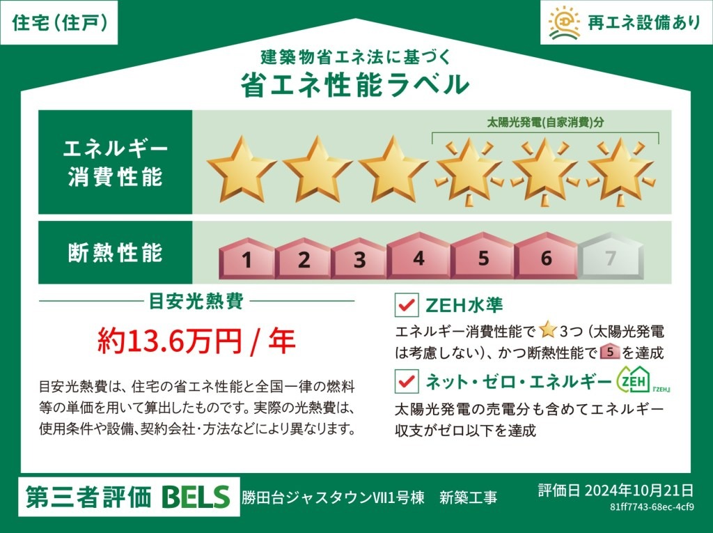 八千代勝田台ジャスタウンⅦ【太陽光＆蓄電池搭載の高気密高断熱住宅】